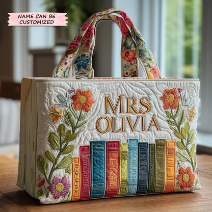 Teacher Quilted Tote Bag QTCUZ GFTOTP10795