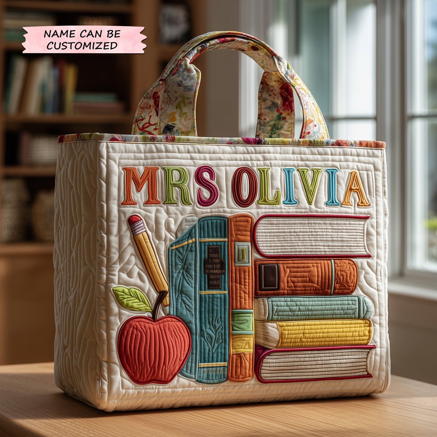 Teacher Quilted Tote Bag QTCUZ GFTOTP10801