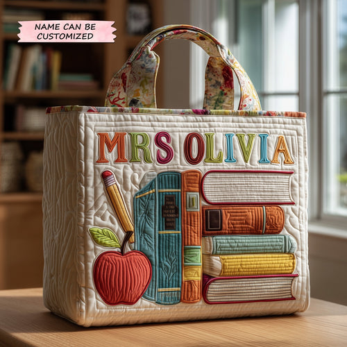 Teacher Quilted Tote Bag QTCUZ GFTOTP10801