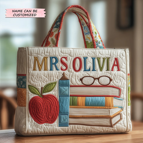 Teacher Quilted Tote Bag QTCUZ GFTOTP10802