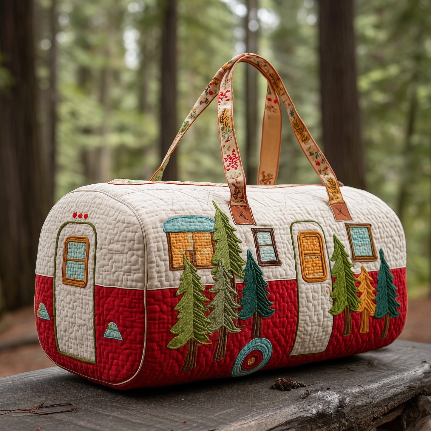 Camping Trailer Quilted Duffle Bag GFTOTP10810