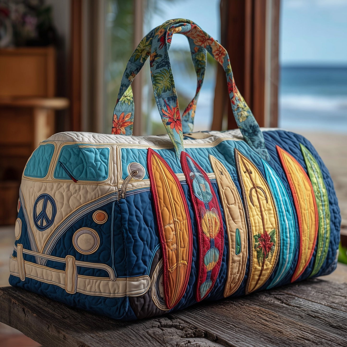 Beachside Van Quilted Duffle Bag GFTOTP10811