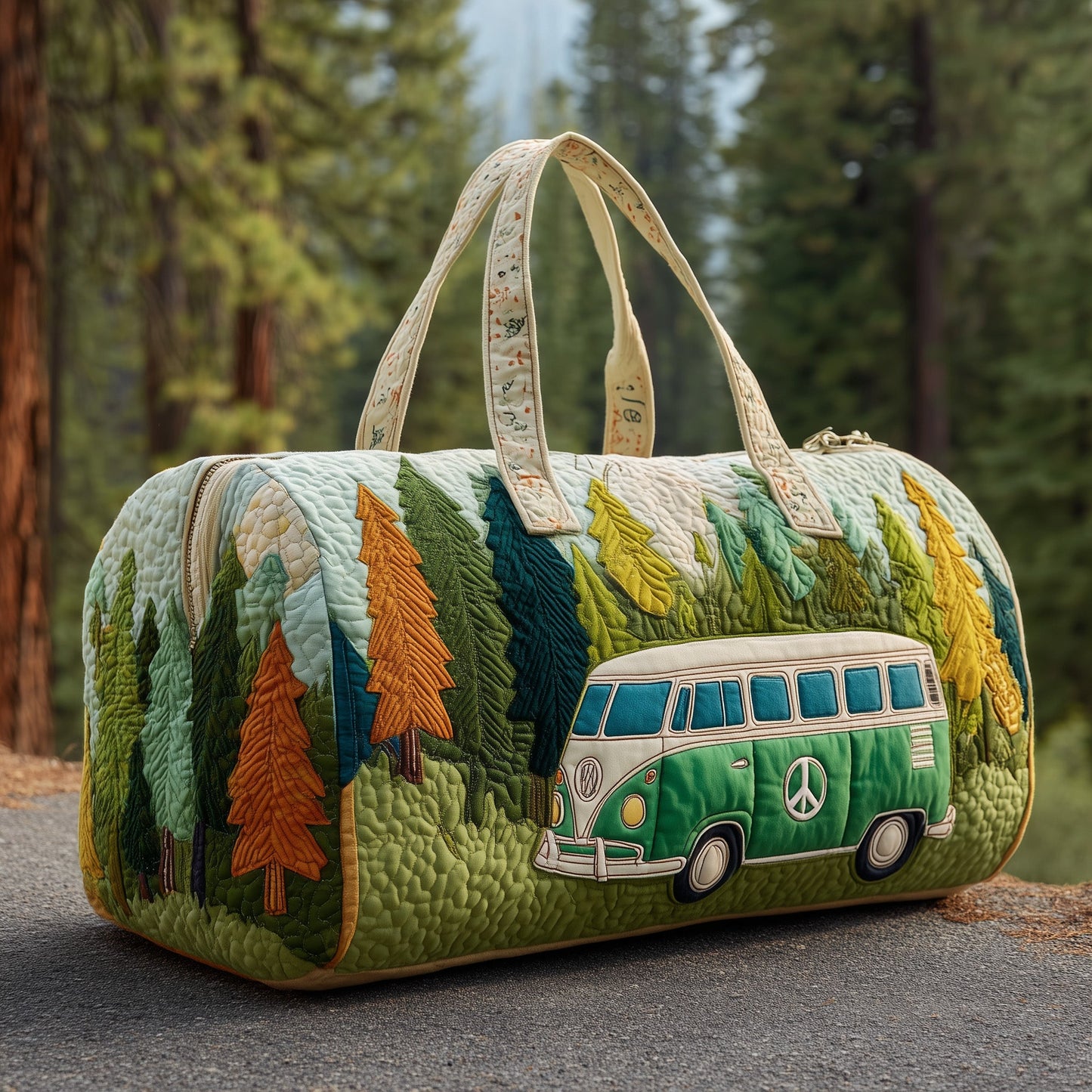 Camping Van Quilted Duffle Bag GFTOTP10816