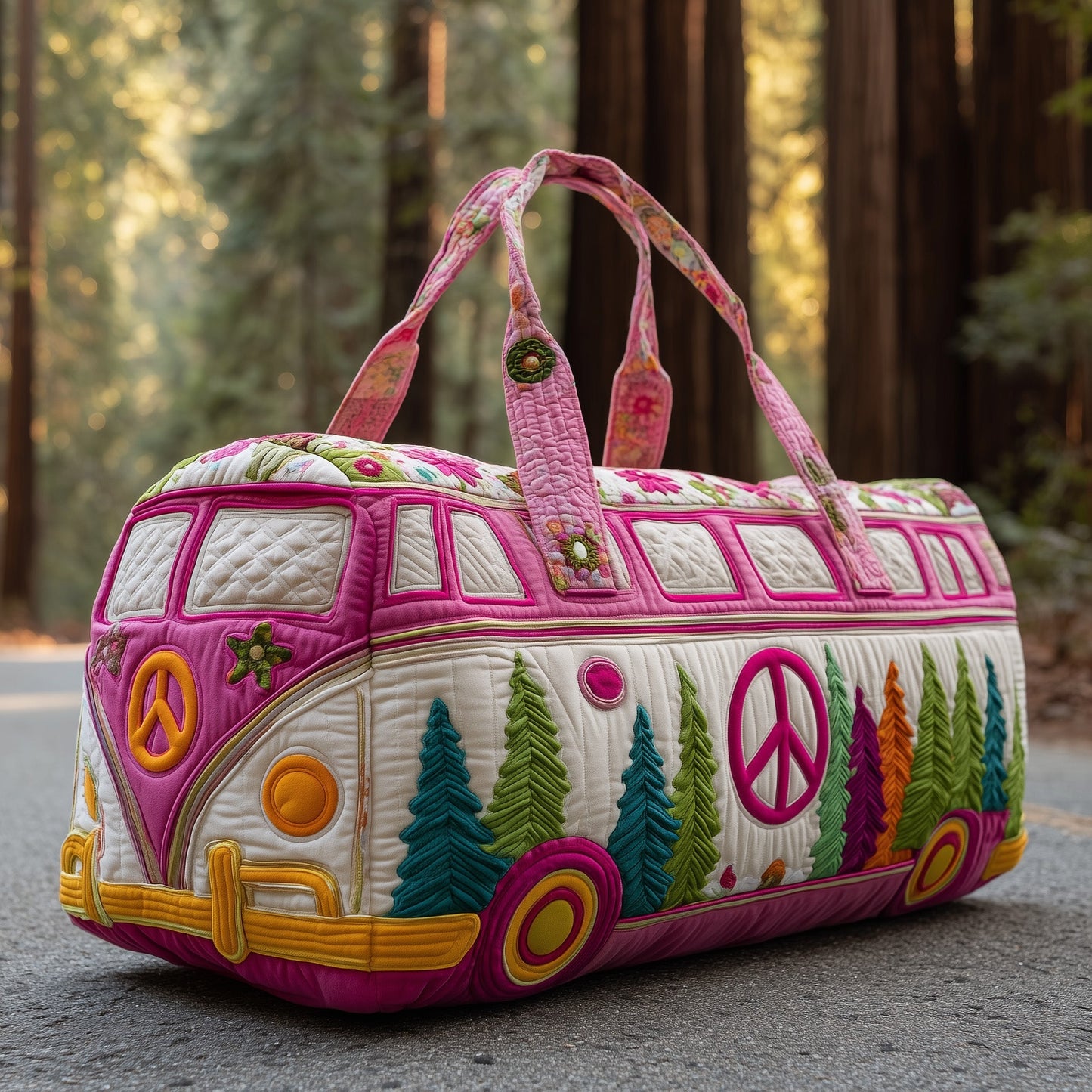 Camping Van Quilted Duffle Bag GFTOTP10819