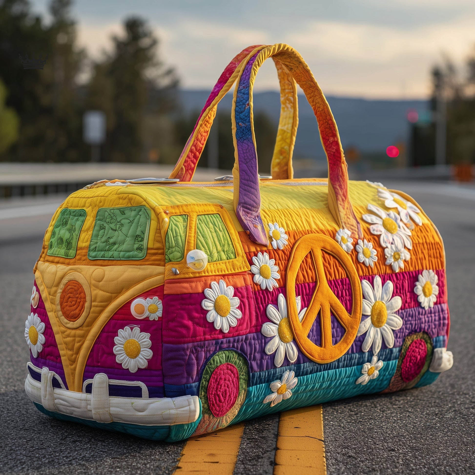 Vintage Camping Trailer Quilted Duffle Bag GFTOTP10762 main image 1