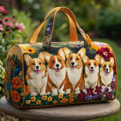 Adorable Corgi Quilted Duffle Bag GFTOTP10839