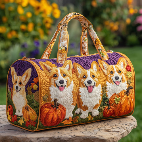 Adorable Corgi Quilted Duffle Bag GFTOTP10841