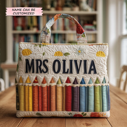 Teacher Quilted Tote Bag QTCUZ GFTOTP10844