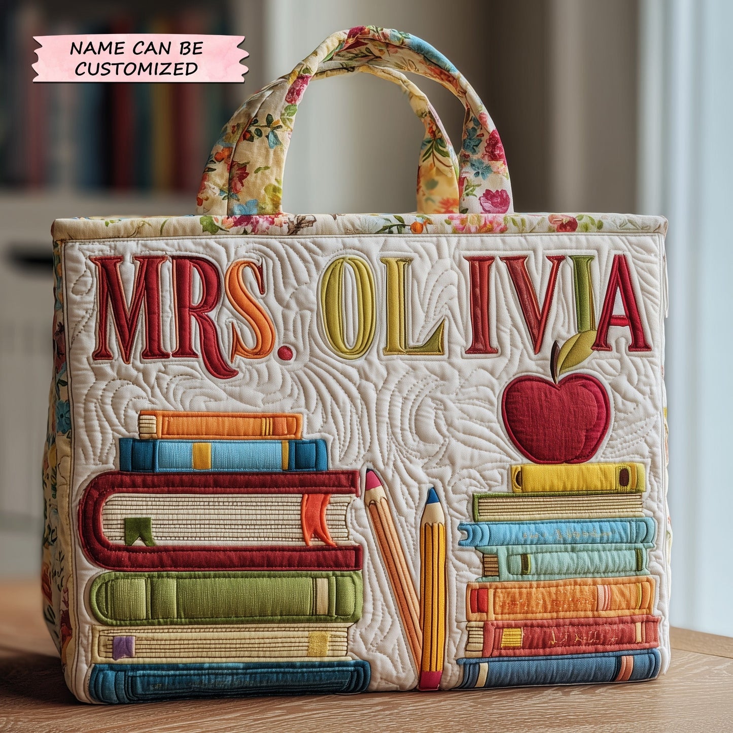Teacher Quilted Tote Bag QTCUZ GFTOTP10845