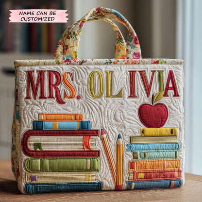 Teacher Quilted Tote Bag QTCUZ GFTOTP10845