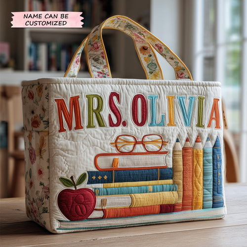 Teacher Quilted Tote Bag QTCUZ GFTOTP10846