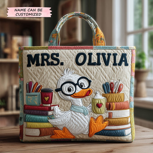 Teacher Quilted Tote Bag QTCUZ GFTOTP10847