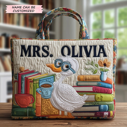 Teacher Quilted Tote Bag QTCUZ GFTOTP10848