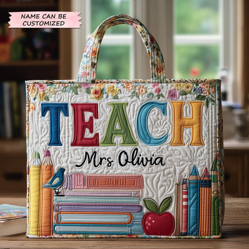 Teacher Quilted Tote Bag QTCUZ GFTOTP10851