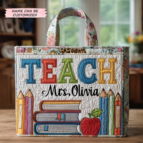 Teacher Quilted Tote Bag QTCUZ GFTOTP10852