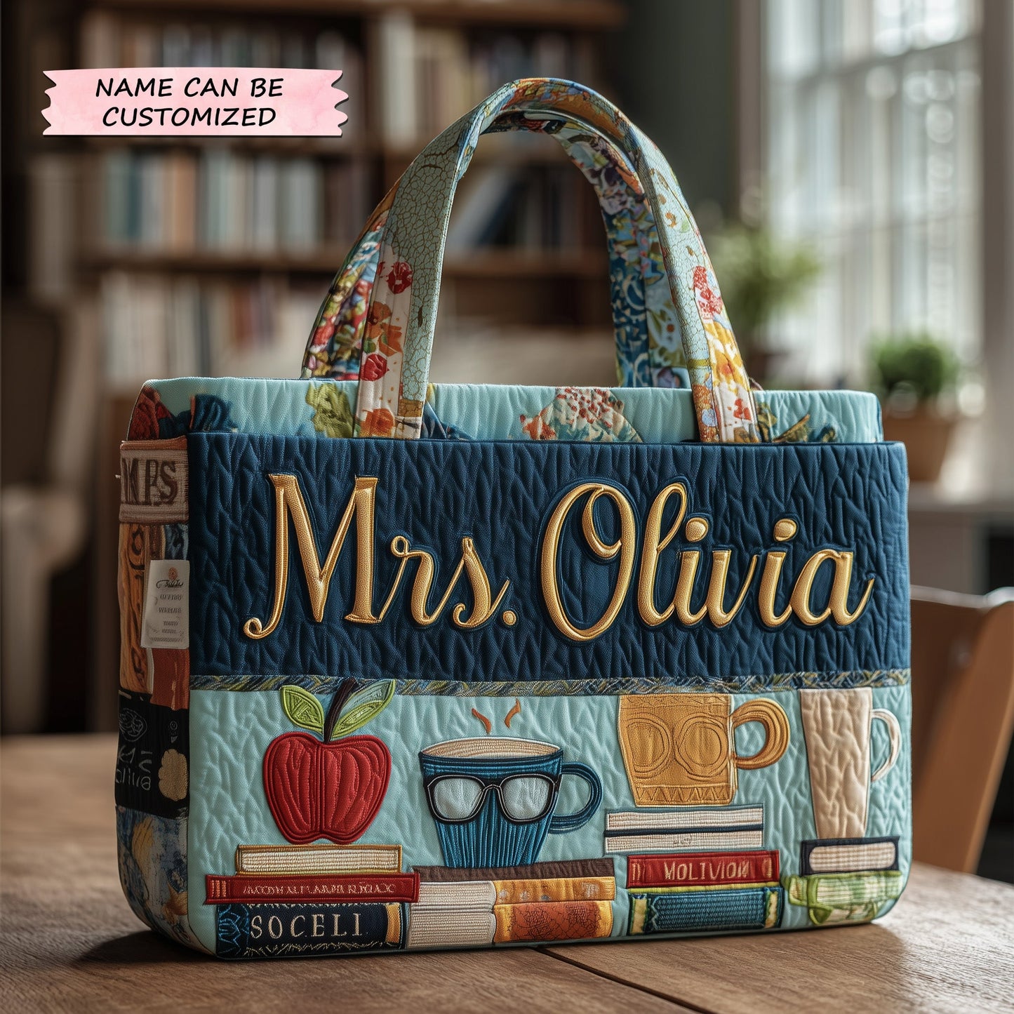 Teacher Quilted Tote Bag QTCUZ GFTOTP10853