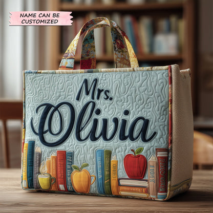 Teacher Quilted Tote Bag QTCUZ GFTOTP10855