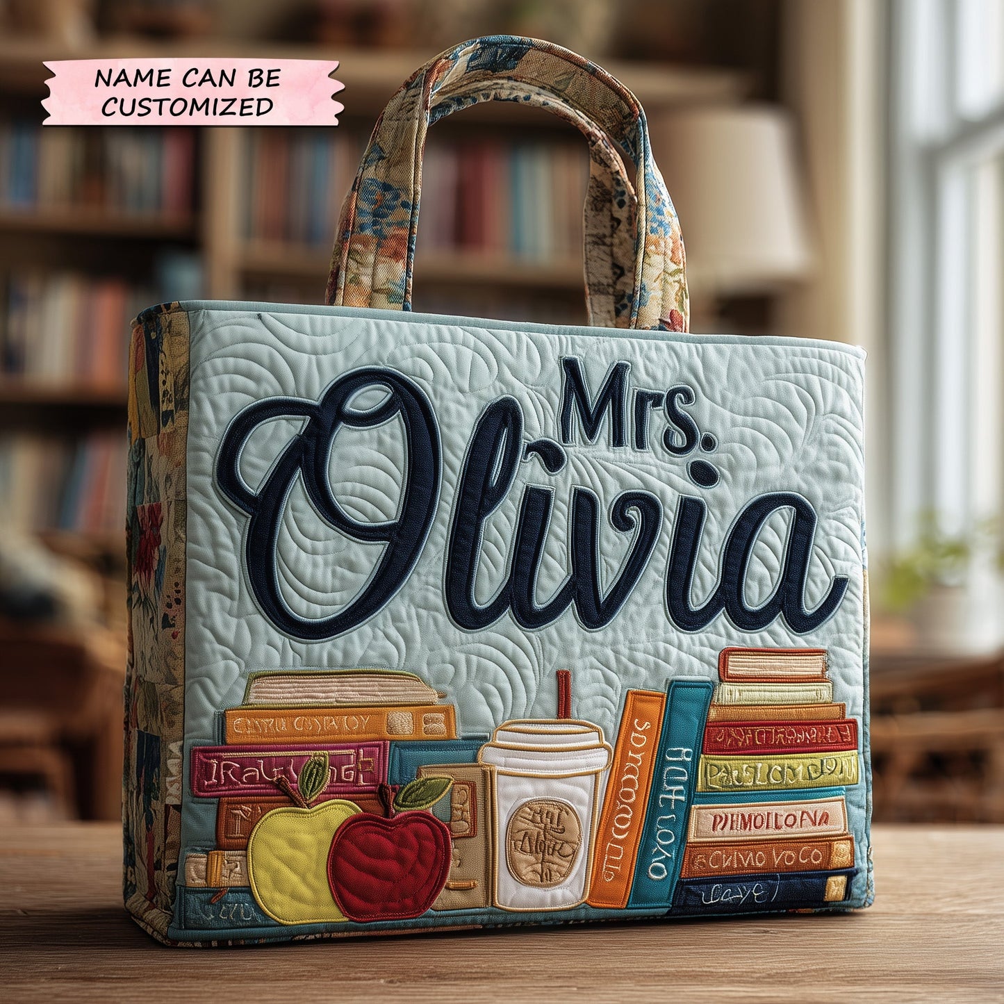Teacher Quilted Tote Bag QTCUZ GFTOTP10856