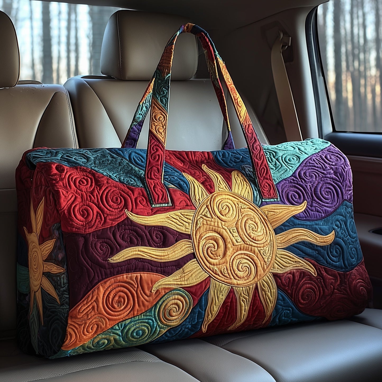 Hippie Sun Quilted Duffle Bag GFTOTP10858
