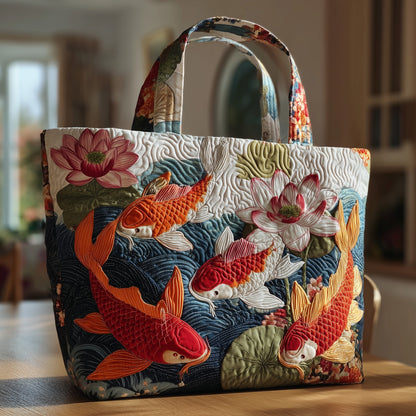 Koi Fish Quilted Tote Bag GFTOTP10920