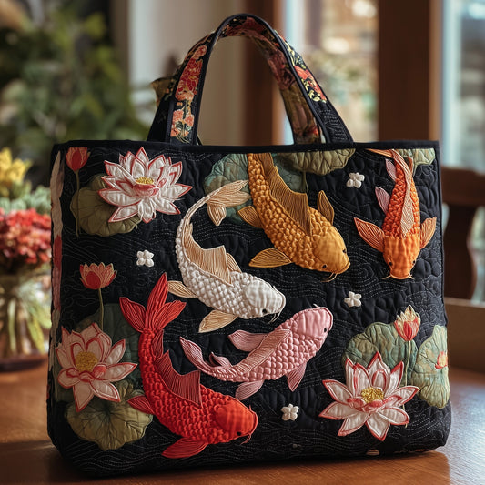 Koi Fish Quilted Tote Bag GFTOTP10921
