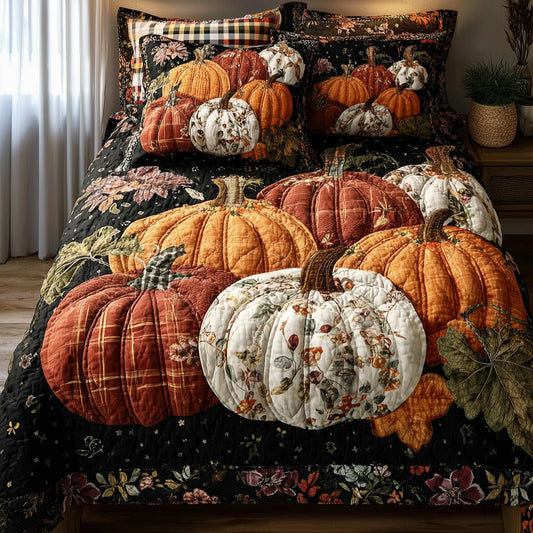 Golden Patch 3-Piece Quilted Bedding Set GFTOTP10931