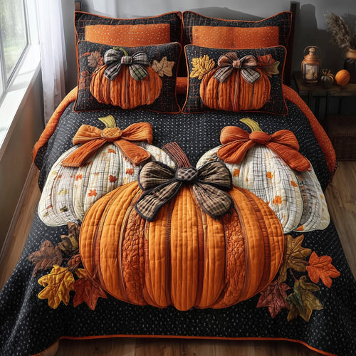 Golden Patch 3-Piece Quilted Bedding Set GFTOTP10933