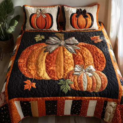 Golden Patch 3-Piece Quilted Bedding Set GFTOTP10934