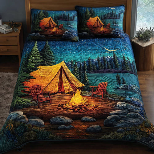Campfire Dreams 3-Piece Quilted Bedding Set GFTOTP10940