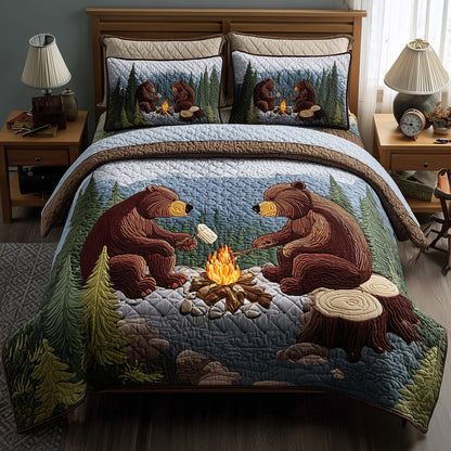Rustic Campfire 3-Piece Quilted Bedding Set GFTOTP10949