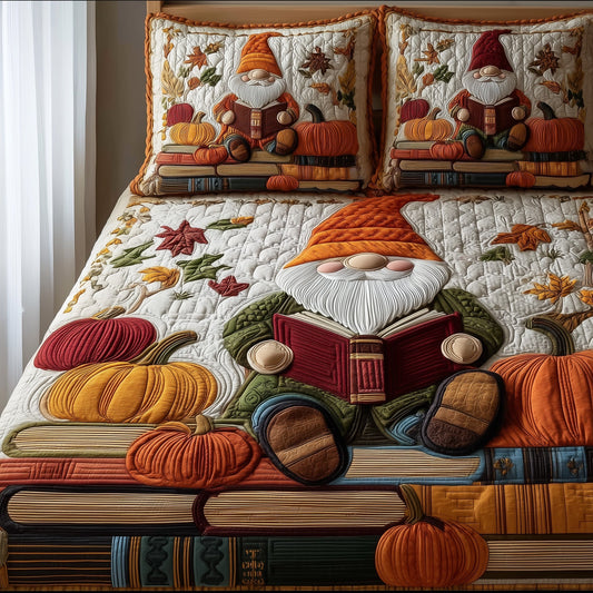 Fall Storytime 3-Piece Quilted Bedding Set GFTOTP10954