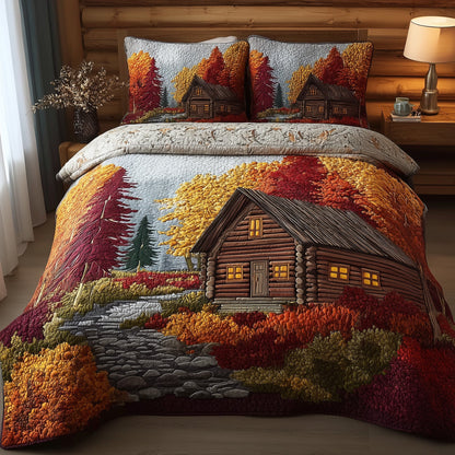 Autumn Forest 3-Piece Quilted Bedding Set GFTOTP10960
