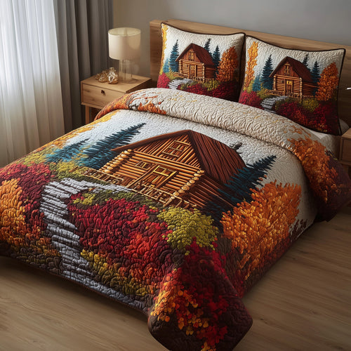 Autumn Forest 3-Piece Quilted Bedding Set GFTOTP10961