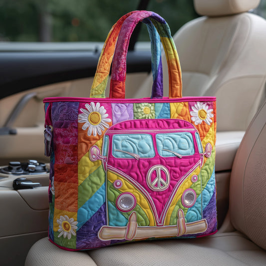 Hippie Journey Quilted Tote Bag GFTOTP10968