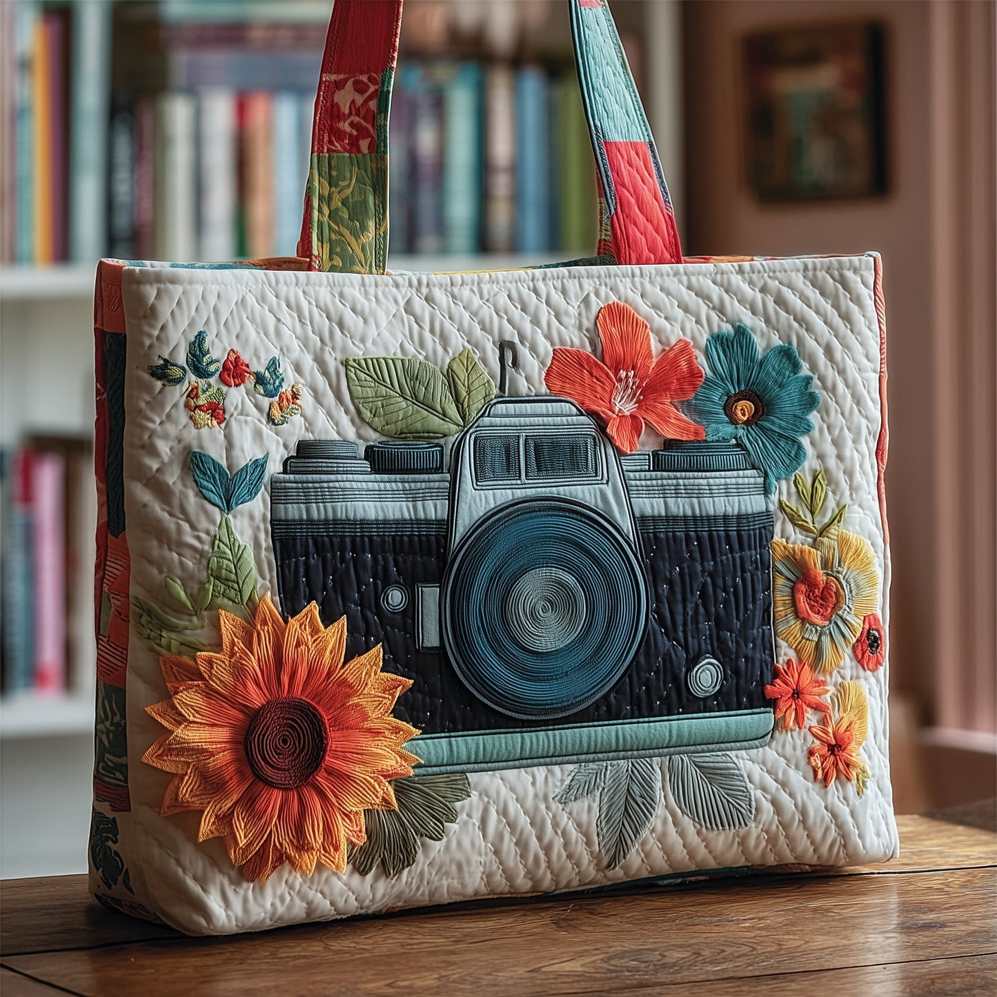 Camera Quilted Tote Bag GFTOTP10979