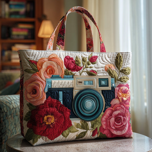 Camera Quilted Tote Bag GFTOTP10980