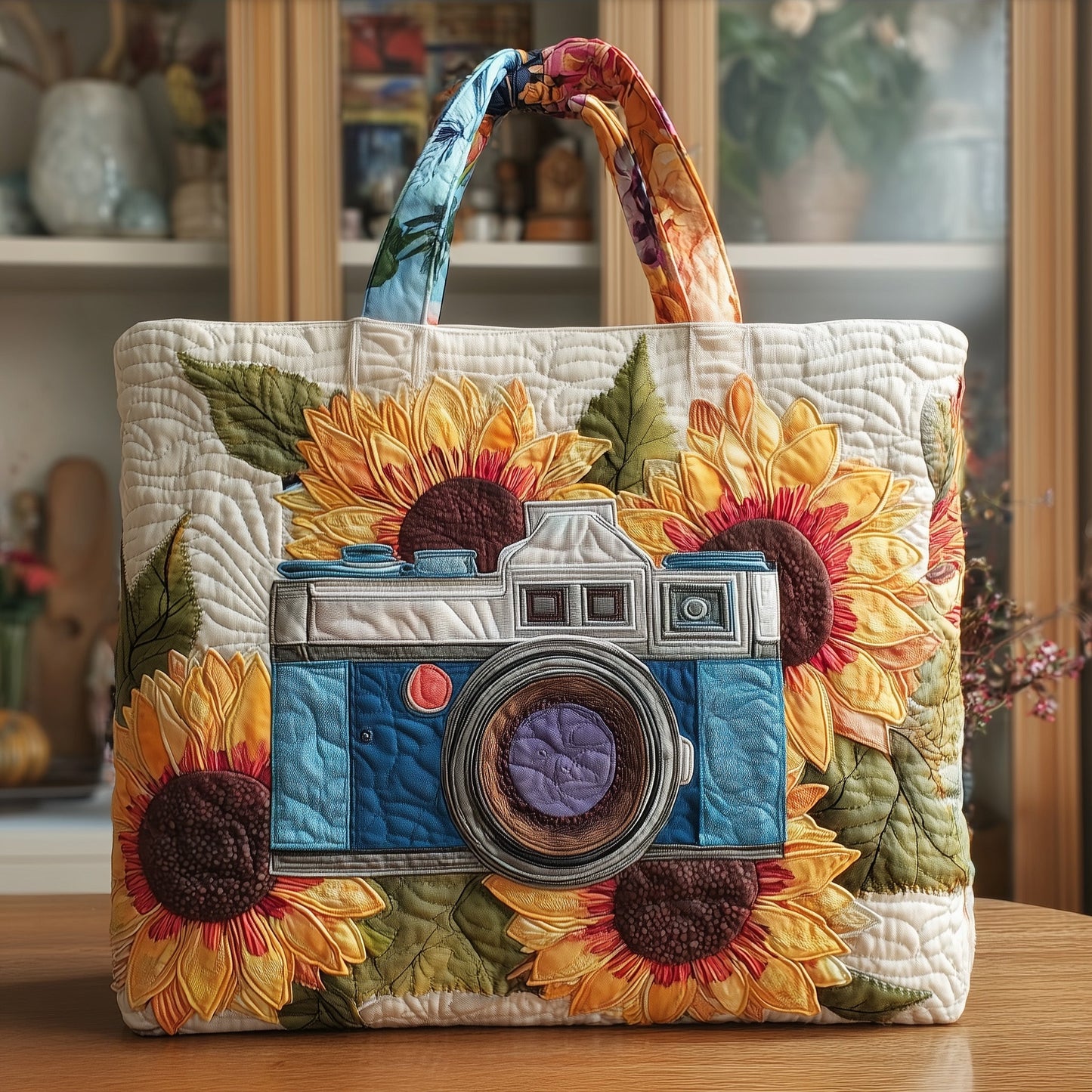Camera Quilted Tote Bag GFTOTP10982