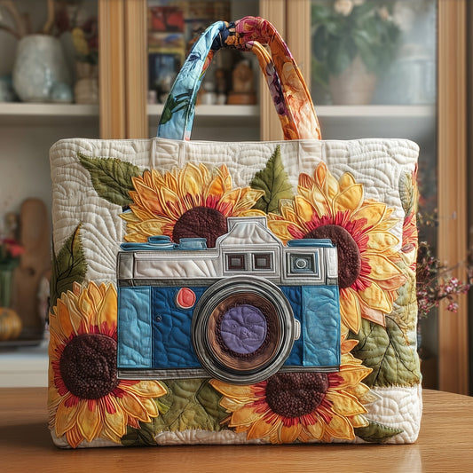 Camera Quilted Tote Bag GFTOTP10982