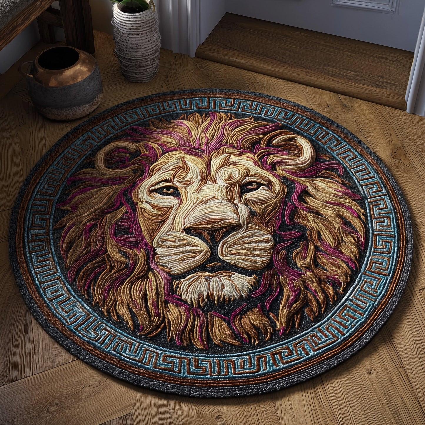 Greek Majesty Quilted Round Mat GFTOTP11015