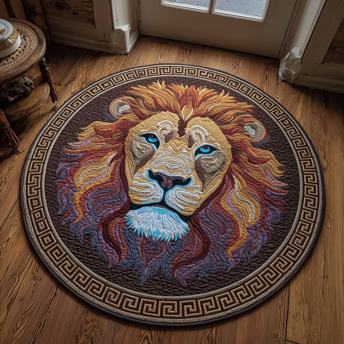 Greek Majesty Quilted Round Mat GFTOTP11017