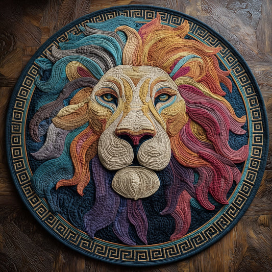 Greek Majesty Quilted Round Mat GFTOTP11019