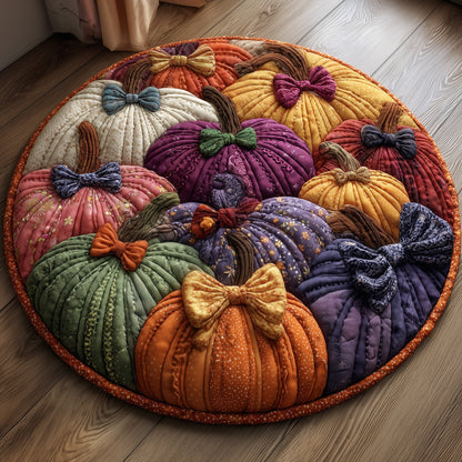 Pumpkin Patch Quilted Round Mat GFTOTP11026