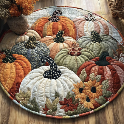 Pumpkin Patch Quilted Round Mat GFTOTP11029