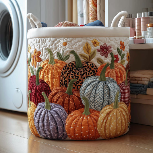 Crisp Autumn Patch Quilted Laundry Basket GFTOTP11052