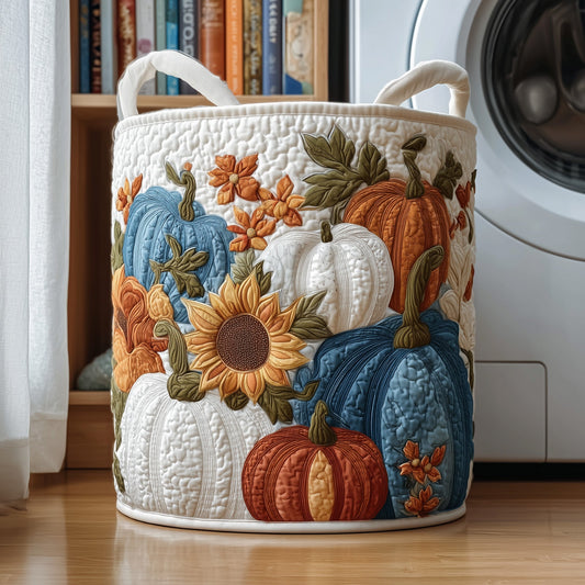 Crisp Autumn Patch Quilted Laundry Basket GFTOTP11056
