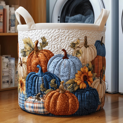 Pumpkin Patch Quilted Laundry Basket GFTOTP11058