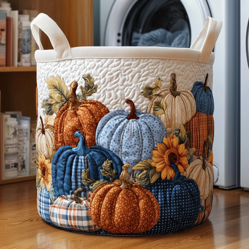 Pumpkin Patch Quilted Laundry Basket GFTOTP11058