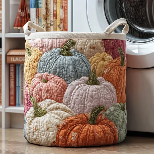 Pumpkin Patch Quilted Laundry Basket GFTOTP11060