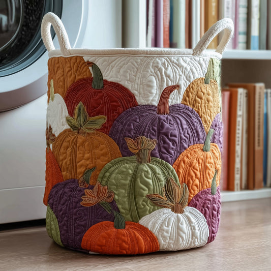 Pumpkin Patch Quilted Laundry Basket GFTOTP11061