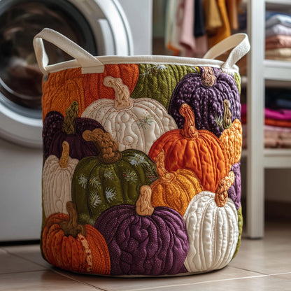 Pumpkin Patch Quilted Laundry Basket GFTOTP11062